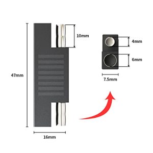 ELFCULB SAE Polarity Reverse Adapter SAE Connectors Quick Disconnect Plugs for Solar Panel SAE Extension Cable Battery Power Charger Maintainer(6 Pack)