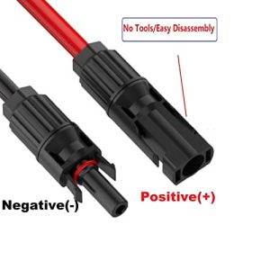 Solar Panel to SAE Adapter Compatible with MC4 Solar Connector Solar Extension Cable 10AWG Easy Connection to SAE Solar Panels Battery Charger Kit for RV with SAE to SAE Polarity Reverse Adapters