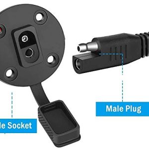 Solar Panel to SAE Adapter Compatible with MC4 Solar Connector Solar Extension Cable 10AWG Easy Connection to SAE Solar Panels Battery Charger Kit for RV with SAE to SAE Polarity Reverse Adapters