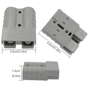 COMeap Solar Panel Connector for Anderson 10AWG, Compatible with MC-4 to 50A/600V Anderson Adapter Plug Charge Extension Cable for Solar Generator Inverter Battery Pack Charger Kit 1.34ft(0.41m)