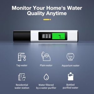 2024 All-New 4 in 1 Tds Meter Digital Water Tester - Accurate and Reliable Turbidity Meters Testing TDS EC & Temp(°C,°F) - 0-9990ppm - Professional Testing for Drinking Water, RO/DI System, etc.