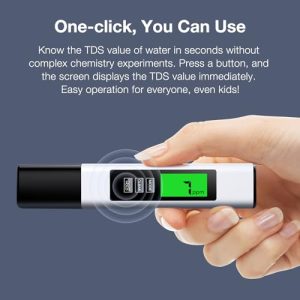 2024 All-New 4 in 1 Tds Meter Digital Water Tester - Accurate and Reliable Turbidity Meters Testing TDS EC & Temp(°C,°F) - 0-9990ppm - Professional Testing for Drinking Water, RO/DI System, etc.