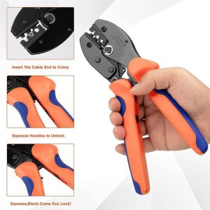 Solar PV Panel Connector Wrench, Solar Panel Cable Wire Assembly Assembly and Disassembly Crimping Tool for Solar Panel Cable PV System Wire,MC4 Crimping Tool (Solar Tool Kit 5Pack)