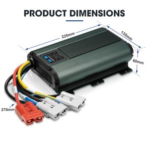 ATEM POWER 60A DC to DC Battery Charger with Anderson Plug Solar Input MPPT for AGM, Gel, Calcium, Lead Acid, LiFePO4 Batteries of 4WDs, RVs, Campers, Trailers Multi-Protection On-Board Charger