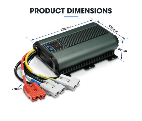 ATEM POWER 60A DC to DC Battery Charger with Anderson Plug Solar Input MPPT for AGM, Gel, Calcium, Lead Acid, LiFePO4 Batteries of 4WDs, RVs, Campers, Trailers Multi-Protection On-Board Charger