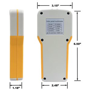 EY1600W Solar Panel Tester, Solar DC/AC Power Meter, Photovoltaic Panel Multimeter, Open Circuit Voltage Auto & Manual MPPT, Max. Power Point Power/Voltage/Current, Backlit LCD Display