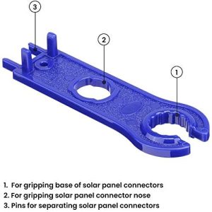 CATOSUM 2 Pair Solar Spanner Wrench for MC4 Connectors, Solar Connector Tool Assembly Spanners Wrenches, Solar Panel Connector Tool, Solar PV Disconnect removal Tools