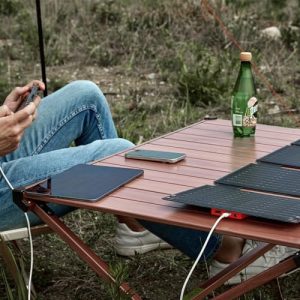 NURZVIY 30W Foldable Portable Solar Charger, Backpacking Solar Panel IP67 Water and Dust Resistance, PD3.0 QC3.0 Ultra-Fast Charging, Charges 3 Devices at Once, for Outdoor Camping Hiking