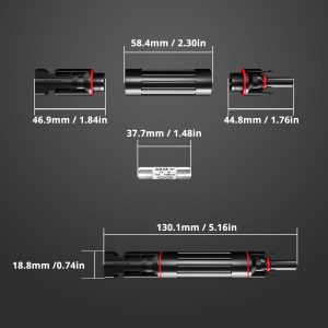 TOMSHIELE 1000V 2PCS 15A Solar Fuse Holder Waterproof Solar Fuse Connector for Solar Panel and Solar Controller Waterproof Solar Fuse Connector Solar Fuse connectors