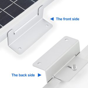 ECO-WORTHY 2 Pack Solar Panel Roof Mounting Aluminum Z Bracket Sets with Nuts and Bolts for RV, Boat, Roof and Other Off Gird Roof Installation(Z Brackets)