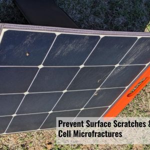 Solar Stakes - Anchor Portable Solar Panels with Seamless Add-on, Heavy Duty Strap with Hook/Loop and Elastic, 7" Aluminum Stake, Prevents Wind Tipping (Quad Kickstand Portable Solar Panel)