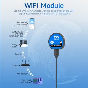 100BALANCE RJ45 Female for connect to Inverter and Smart BMS 2.0pinch 4pin for CAN port on smart BMS