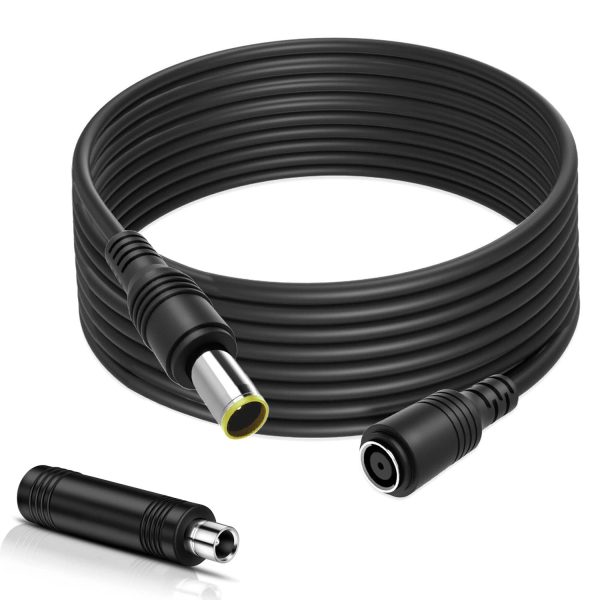 20Ft 14AWG Extension Cable,DC8mm extension cable with DC7909 to DC8020 adapter connectors, fit for most below 200W solar panel and Jackery Explorer 1000/500/300/240/1500/2000 portable power station