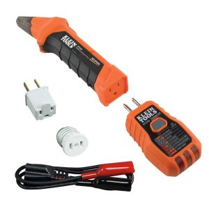 Klein Tools 80016 Circuit Breaker Finder Tool Kit with Accessories, 2-Piece Set & NCVT1P Voltage Tester, Non-Contact Low Voltage Tester Pen, 50V to 1000V AC