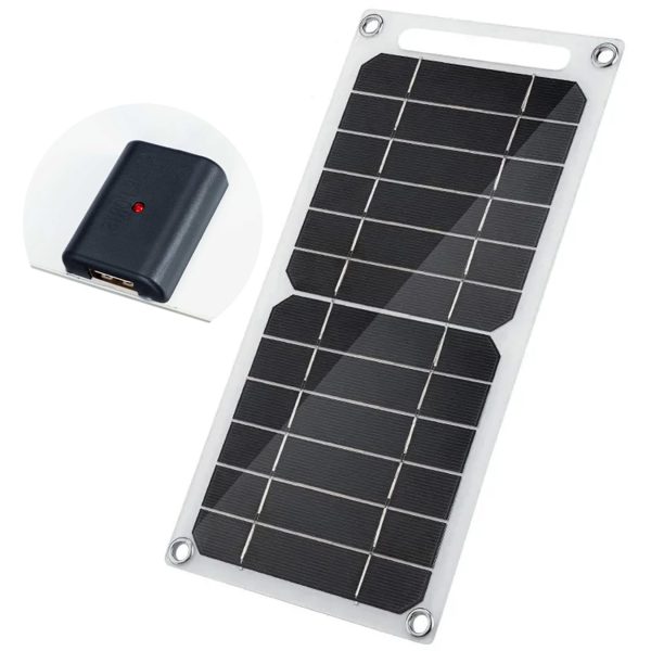 Aocoray Mini 5V 6W USB Solar Panel, Portable 5 Volt 6 Watt High Efficiency Monocrystalline Solar Panel Battery Charger for Cellphone Power Bank Camera Fan Camping Lantern etc.