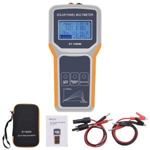 KAOLALI Solar Panel Tester Upgraded EY1600W Photovoltaic Multimeter with Ultra Clear LCD Display, Smart MPPT Tools for Testing Solar PV Module Data and Troubleshooting