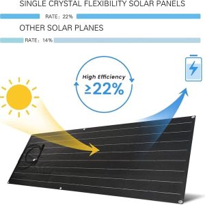 1200 Watt Solar Panel Kit, with 40A Charge Controller 2 × 600 Watt Flexible Monocrystalline Solar Panel for 12-24V Battery Charging Car Battery Camper RV Yacht Battery Boat