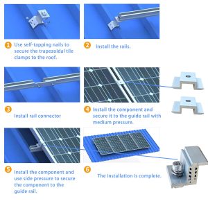 Solar Panel Clamps, Aluminum Solar Panel Mounting Z Brackets,Adjustable Solar Panel End Clamp 30-45Mm, 20Pcs Mid Clamps, 8Pcs End Clamps for Solar Panels