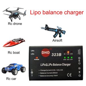 20W 2A 323B RC Battery Balance Charger for 2S 3S 7.4v 11.1v LiPo 6.6V 9.9V Life RC Battery Pack and RC Car Drone Truck Helicopter Airsoft Electric Water batteres