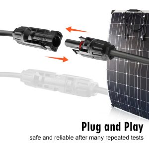 LeTaoXing Solar Panel Connectors 3 to 1 Y Branch PV Connector Kit 1 Pair Solar Parallel Adapter 30A IP67 Waterproof Solar Panel Splitter Cable for RVs Roof (M/FFF, F/MMM)