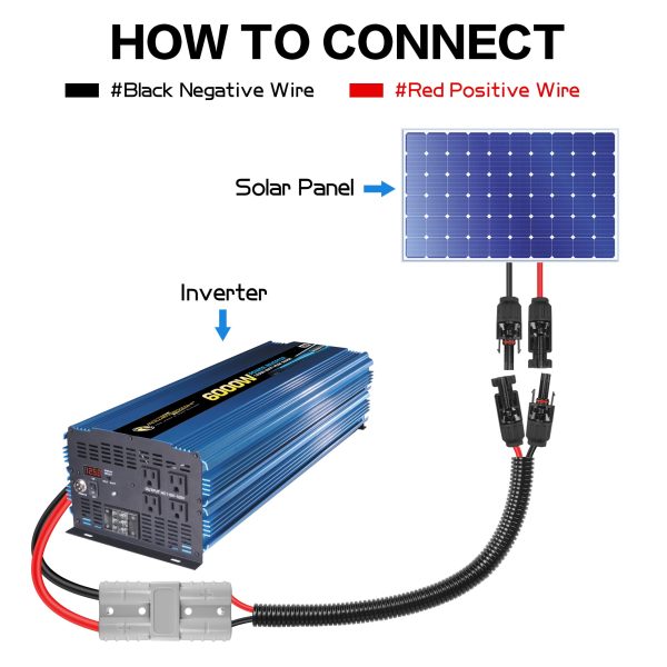 YACSEJAO 10AWG Solar Panel Connector Cable 1.3FT 50A/600V Solar Panel Connector to MC-4 Connector Cable for Solar Generator Inverter Battery Pack Charger Kit