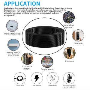 16 Gauge 7 Conductor Electrical Wire 50FT, UL 2464 16 AWG 7 Wire Cable Tinned Copper Stranded 16/7 Way Wire for Automotive Trailer Wire, Lighting, Solar Panel Cable, Extension Cable, Speaker etc.