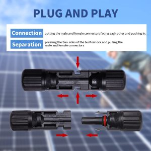 Teen Dream 12 PCS Solar Connectors Male/Female IP67 Waterproof Connectors with Spanners Solar Panel Cable Connectors (6 Pairs Solar Connector)