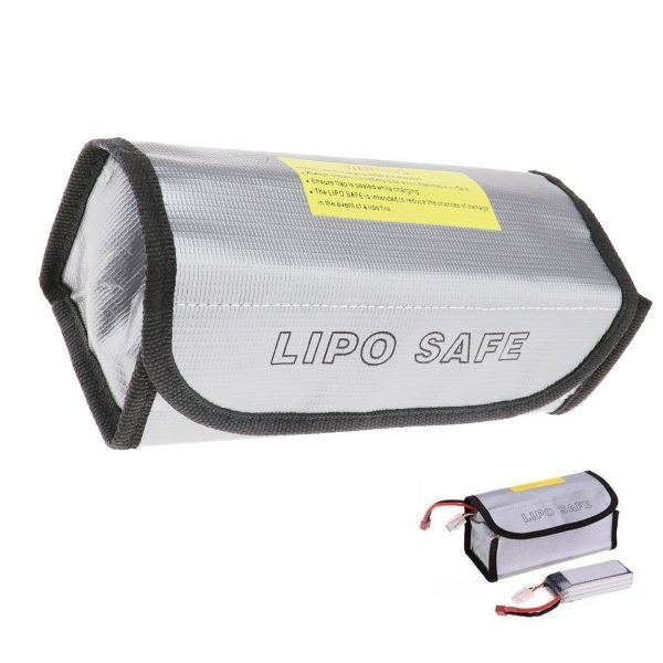 SING F LTD Rc Lipo Battery Explosion-Proof Safety Protection Bag Safe Guard Charge Fireproof Sack Holder, 185 75 60Mm