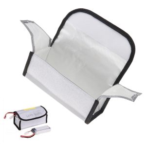 SING F LTD Rc Lipo Battery Explosion-Proof Safety Protection Bag Safe Guard Charge Fireproof Sack Holder, 185 75 60Mm