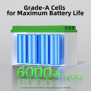 SIEKON 12V 100Ah LiFePO4 Battery, Built-in 100A BMS with Low-Temp Protection, Group 31 Deep Cycle Lithium Battery, Up to 15000 Cycles, Perfect for Trolling Motor, RV, Solar Power, Off-Grid, Marine