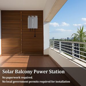 Y&H 500W Grid Tie Micro Inverter Auto AC110V/220V Output, DC26-46V PV Input, MPPT Pure Sine Wave, Suitable for 36V Solar Panel, Ideal for Small Home Solar Power System