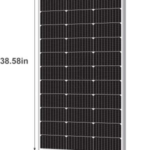 Newpowa 100W 12V Solar Panel Kit with 100W Rigid Solar Panel + NPC-46 Y Branch Connector M/FF + F/MM