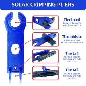 OSROENE 20 Pairs Solar Connector Solar Connectors for Solar Panel Cable Wire, 40 PCS Solar Panel Cable Connectors with 2PCS Spanners