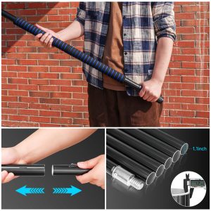 Window Solar Panel Cleaning Kit, 35 FT Water Fed Pole Kit, 10m Length Window Washing Cleaner Equipment, Outdoor Window Glass Water Brush Cleaner Tool