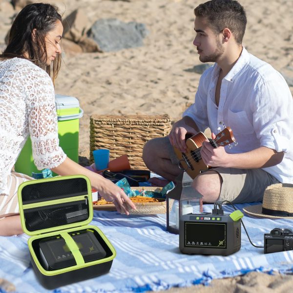 Case for MARBERO/for Takki/for GENSROCK/for POWSTREAM 88Wh Portable Power Station 24000mAh Camping Solar Generator, Carrying Storage Holder for Home Camping Emergency Backup, Bag Only (Black)