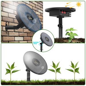 CIRYASR Solar Drip Irrigation System, Automatic Watering System with 2200mAh Battery and 6 Timer Modes for Potted Plants Drip Irrigation Kit for Balconies, Green House, Garden, Balcony