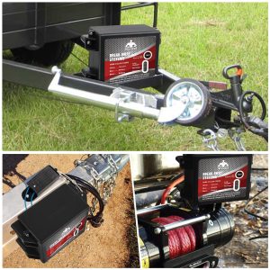 Jack Boss Upgraded Trailer Breakaway Kit, LED Test Controller System with 12V 5AH Battery and Charger, Universal for Brakes of Trailer Vehicle