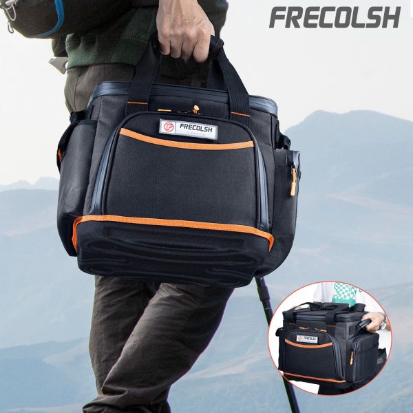 FRECOLSH Travel Carrying Case Compatible with Jackery Explorer 1000, Portable Power Station Storage Case with Waterproof Bottom and Pocket for Jackery Accessories Solar Generator Storage Bag Only