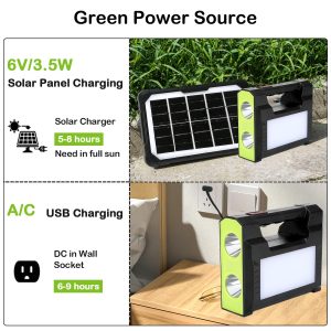 Solar Generator with Solar Panels,13000mAh Portable Power Station,Solar Powered Generator for Camping,Portable Generator with LED Flashlight for Home Use,Outdoors,Hunting,Emergency