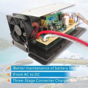 WF-8955-MBA 55 Amp Converter，Compatible with WF-8955 & WF-8900 series, Parallax 7145 and 7155 Power Center for RV Lead-acid battery.