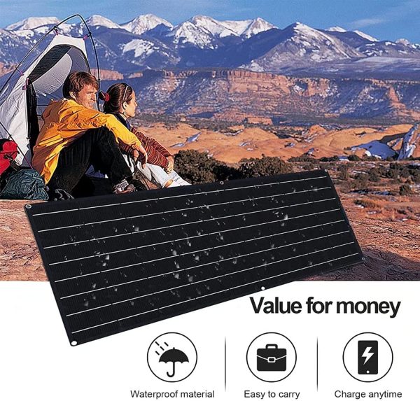 1200 Watt Solar Panel Kit, with 40A Charge Controller 2 × 600 Watt Flexible Monocrystalline Solar Panel for 12-24V Battery Charging Car Battery Camper RV Yacht Battery Boat