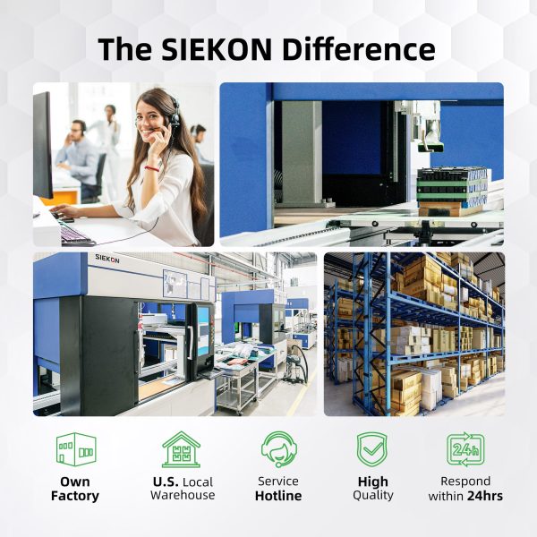 SIEKON 12V 5Ah Lithium LiFePO4 Deep Cycle Battery, 4000+Cycles Bulit-in 5A BMS for Solar/Wind Power, Marine, Fish Finder, RV, Camping, Home Alarm System, Speakers