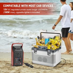 Takki Solar Generator 148Wh with 40W Solar Panel Included 300W Peak Portable Power Station Camping Power Bank with 110V AC Outlet for Home Camping Emergency Hurricane