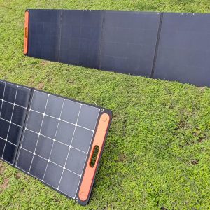 Solar Stakes - Anchor Portable Solar Panels with Seamless Add-on, Heavy Duty Strap with Hook/Loop and Elastic, 7" Aluminum Stake, Prevents Wind Tipping (Quad Kickstand Portable Solar Panel)