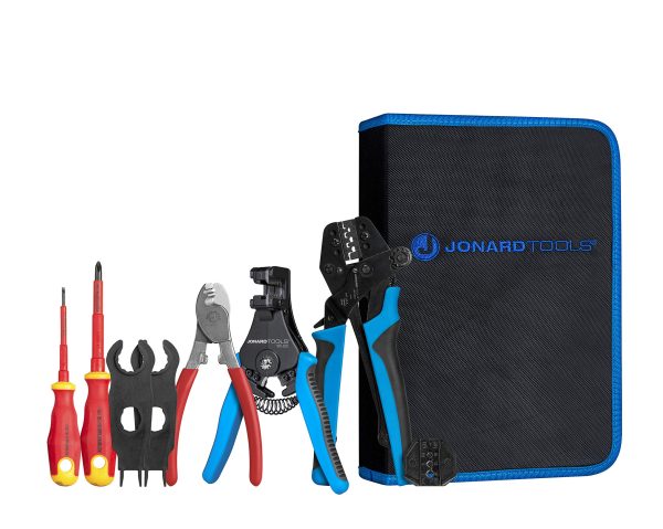 Jonard Tools SPK-100 Solar Panel Crimping Tool Kit for MC3 and MC4 Connector Contacts with Included Spanners and Insulated Screwdrivers