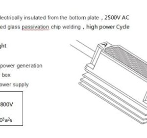 Slocable Solar Anti-Reverse Diode Cable,1600V 55A with IP68 Solar Panel Connector for PV Combiner Box and High Voltage Power System