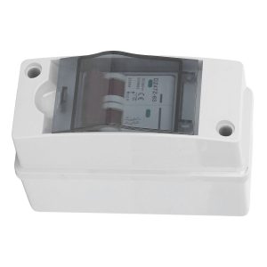 DC Disconnect Switch, IP65 Waterproof 500V 2 String PV Solar Combiner Box Mini Circuit Break Good with Connector for Power Generation System (40A)