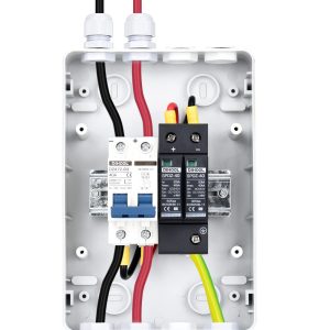 DIHOOL Solar Panel Disconnect Switch, RV Breaker Box, 40 Amp DC1000V PV Combiner Box IP65