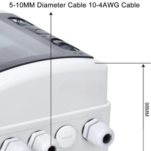 DIHOOL Solar Panel Disconnect Switch, RV Breaker Box, 40 Amp DC1000V PV Combiner Box IP65