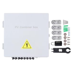 PV Combiner Box, 8 String Solar Combiner Box, DC Circuit Breaker and 10A Rated , for On Off Grid Solar Panel System